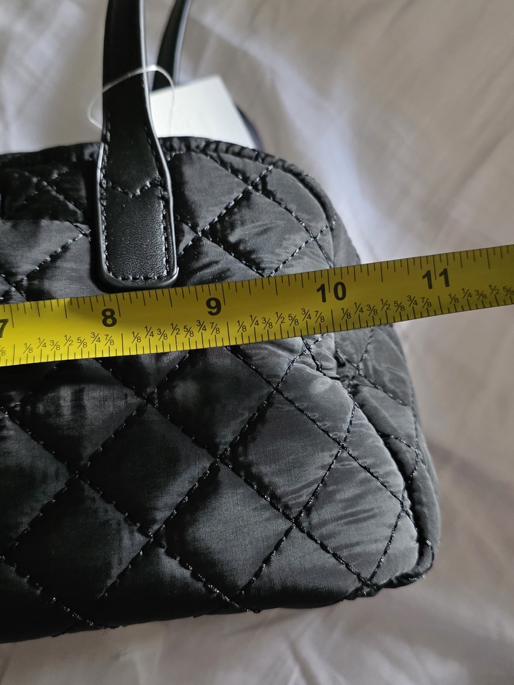 Cee Klein Quilted Black Toiletry Bag with Zip Pouch - Picture 4 of 5